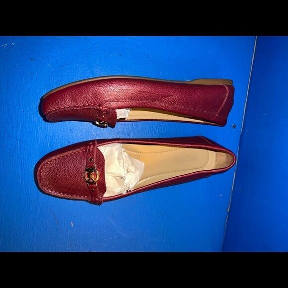 Michael Kors MG18F red leather ballet flats Women's 8.5 M EU 38.5 - Picture 4 of 6